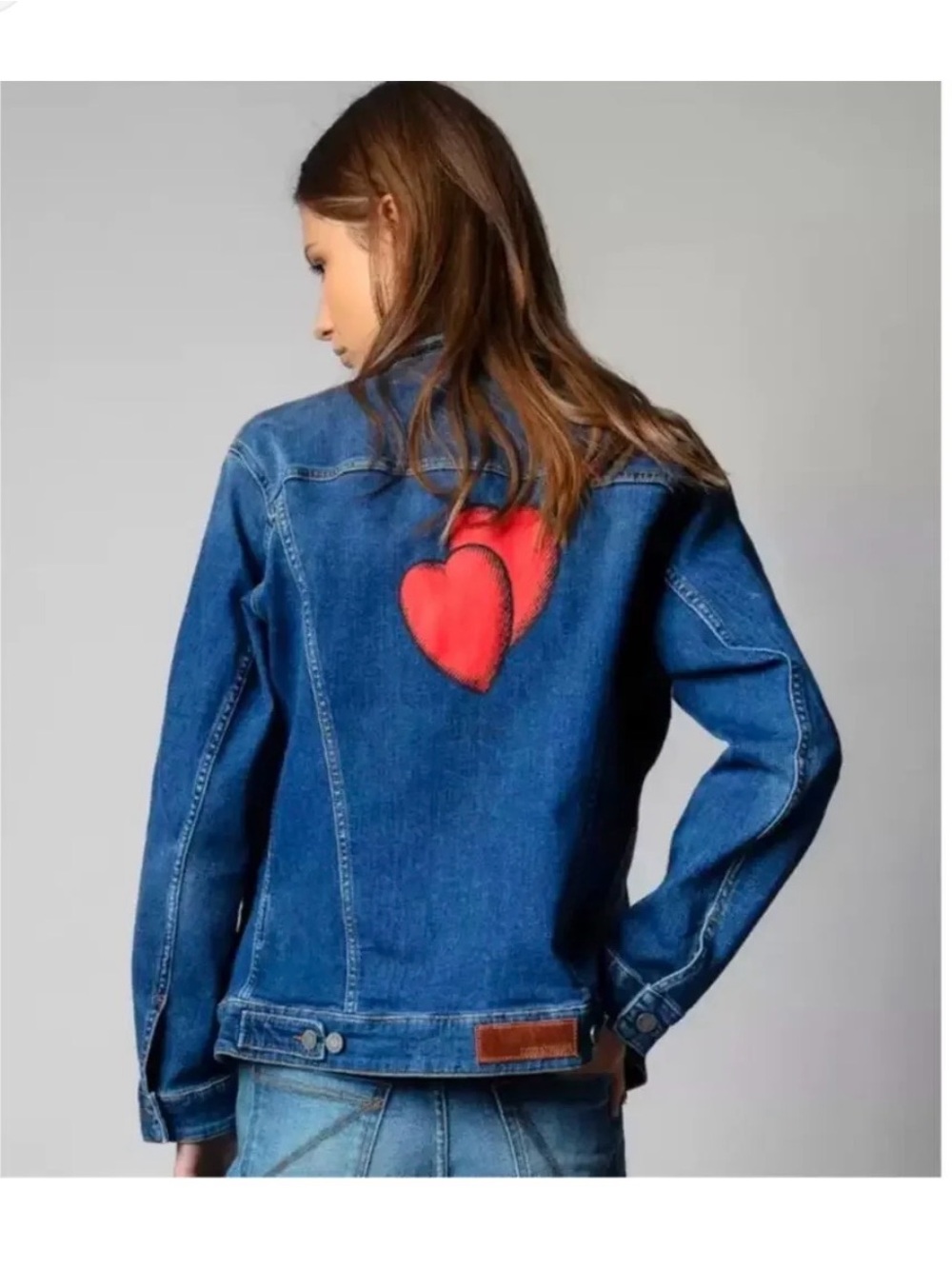 Zadig & Voltaire Two Hearts Kase Denim Jacket - Picture 5 of 12